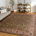 thumbnail image 1 of Sensation Traditional 6.7' x 9.6' Green and Beige Polypropylene Indoor Area Rug, 1 of 8