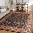 thumbnail image 1 of Sensation Traditional 9' x 12' Navy and Beige Polypropylene Indoor Area Rug, 1 of 8