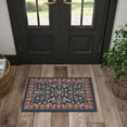 thumbnail image 1 of Sensation Transitional 2' x 3' Navy and Beige Polypropylene Indoor Area Rug, 1 of 8