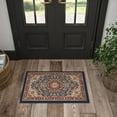 thumbnail image 1 of Sensation Transitional 2' x 3' Navy and Beige Polypropylene Indoor Area Rug, 1 of 8