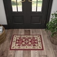 thumbnail image 1 of Sensation Transitional 2' x 3' Red and Beige Polypropylene Indoor Area Rug, 1 of 8