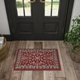 thumbnail image 1 of Sensation Transitional 2' x 3' Red and Beige Polypropylene Indoor Area Rug, 1 of 8