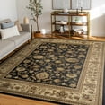 thumbnail image 1 of Sensation Transitional 5' x 7' Black and Beige Polypropylene Indoor Area Rug, 1 of 8