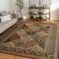 thumbnail image 1 of Sensation Transitional 5' x 7' Red and Beige Polypropylene Indoor Area Rug, 1 of 8