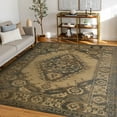thumbnail image 1 of Sensation Transitional 9' x 12' Ivory and Beige Polypropylene Indoor Area Rug, 1 of 8