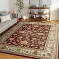 thumbnail image 1 of Sensation Transitional 9' x 12' Red and Beige Polypropylene Indoor Area Rug, 1 of 8