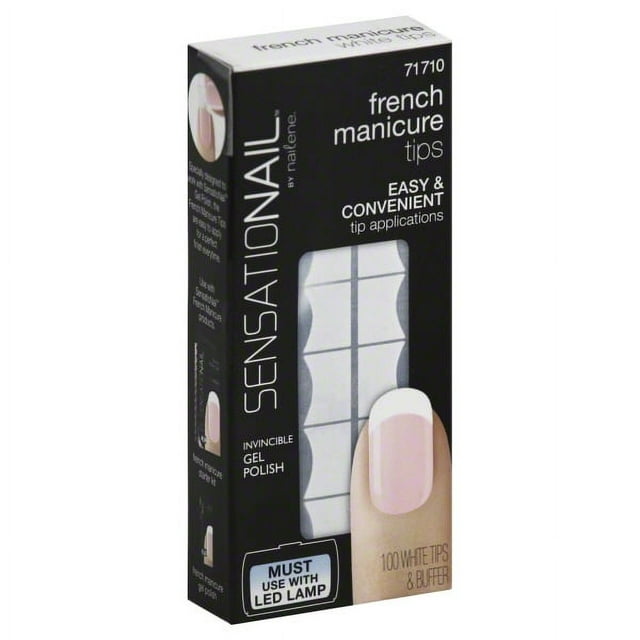 Sensationail French Manicure Tips Applications, 71710, 100 count ...