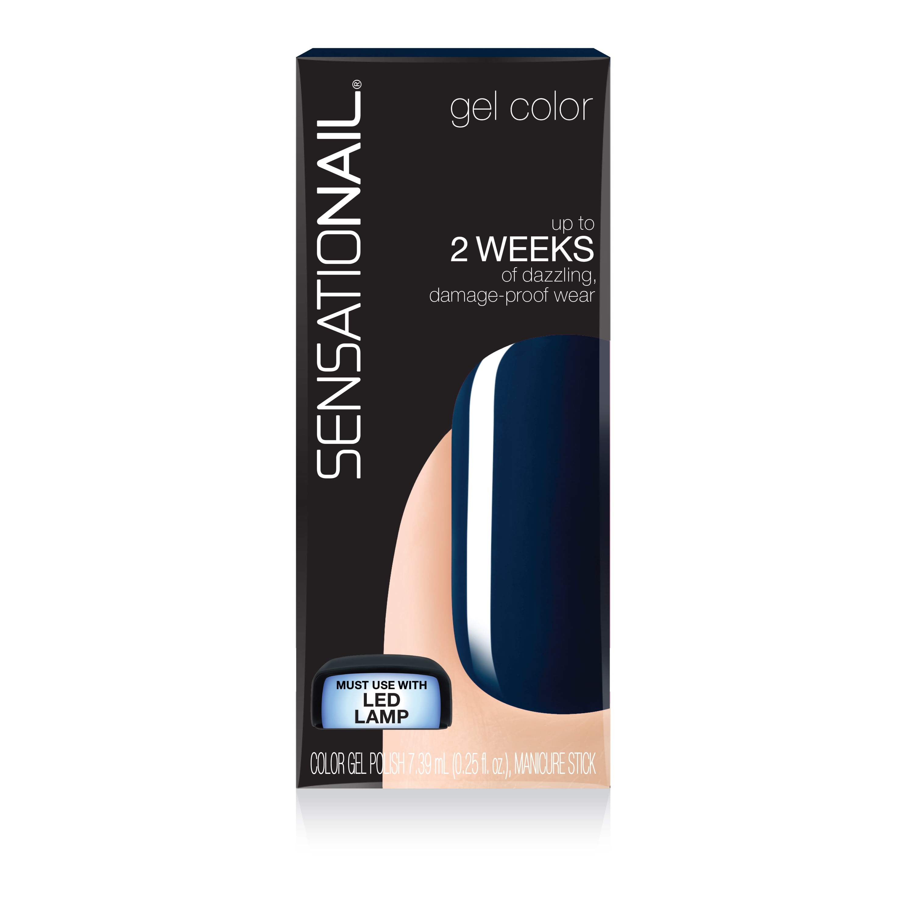 Sensationail Gel Nail Polish (Blue), Blue Yonder, 0.25 fl oz