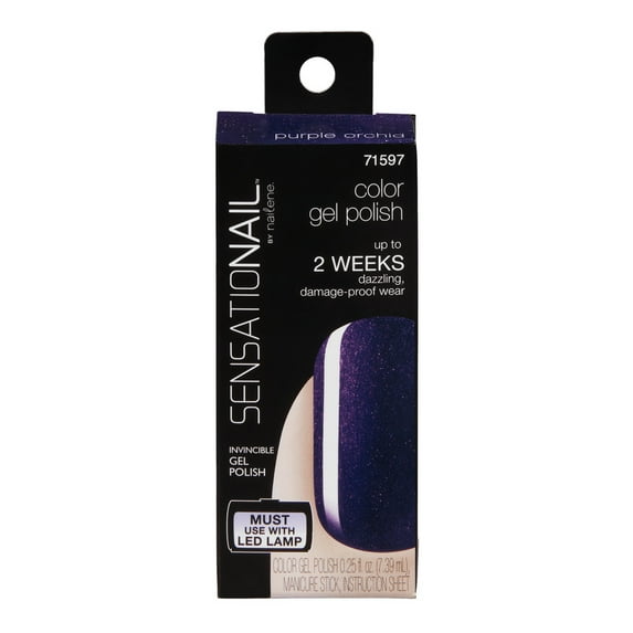 Sensationail Gel Nail Polish (Purple), Purple Orchid, 0.25 fl oz