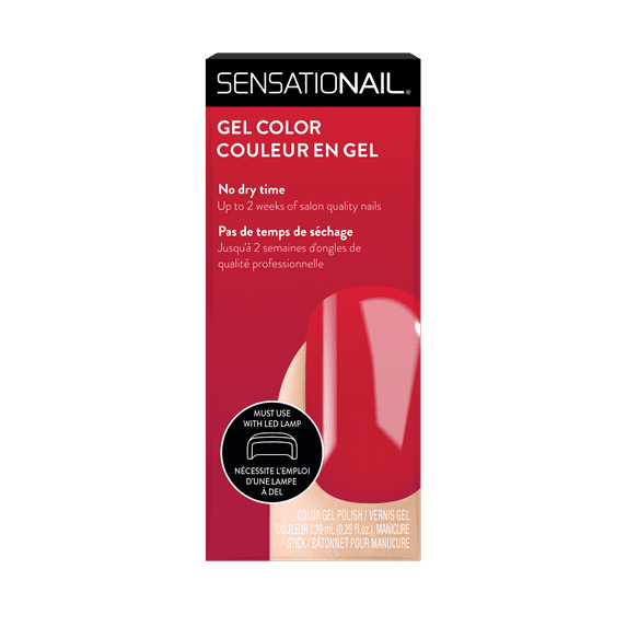 Sensationail Gel Nail Polish (Red), A Summer Story, 0.25 fl oz