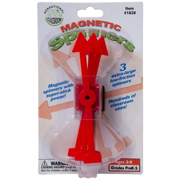 Sensational Classroom Magnetic Spinners, 5" Set of 3