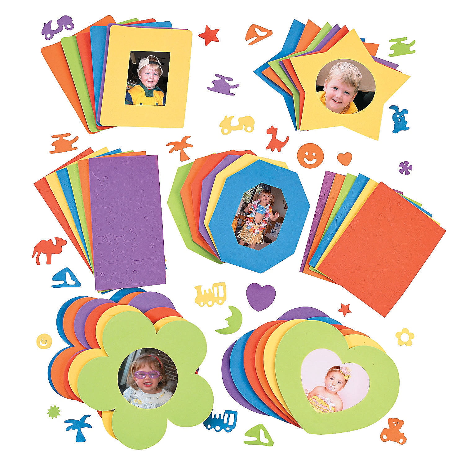 Sensational Foam Picture Frames & Shapes, Craft Kits, Frame, Stationary