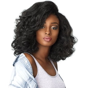 Sensationnel Synthetic Hair Half Wig Instant Weave Curls Kinks Co Boss Lady (1B)