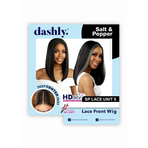 Sensationnel Unit 5 Dashly HD Lace Front Wig Salt & Pepper 14" Lace Wigs / Color: CHUNKY HIGHLIGHT 30