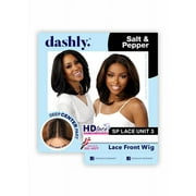 Sensationnel Unit 3 Dashly HD Lace Front Wig Salt & Pepper 14" Lace Wigs / Color: 1 - Jet Black