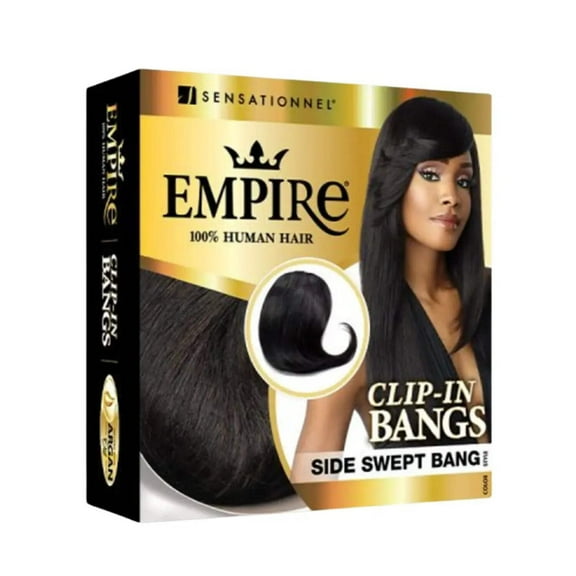 Sensationnel Empire 100% Human Hair Clip-In Bang - Side Swept Bang