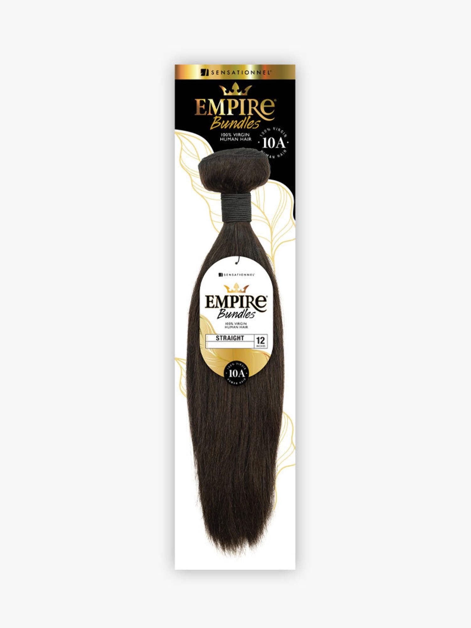 Sensationnel Empire Bundle weave hair - human hair extensions unprocessed bundle hair - Empire Bundles Straight 1 pack (20 inch, NATURAL/BLACK)