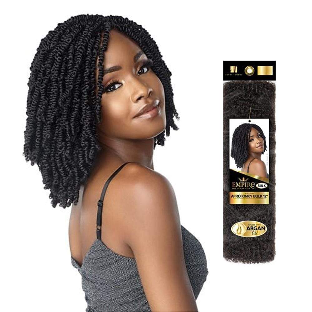 16 Natural Kinky Bulk Afro Curl 100% Unprocessed Human Braid Hair