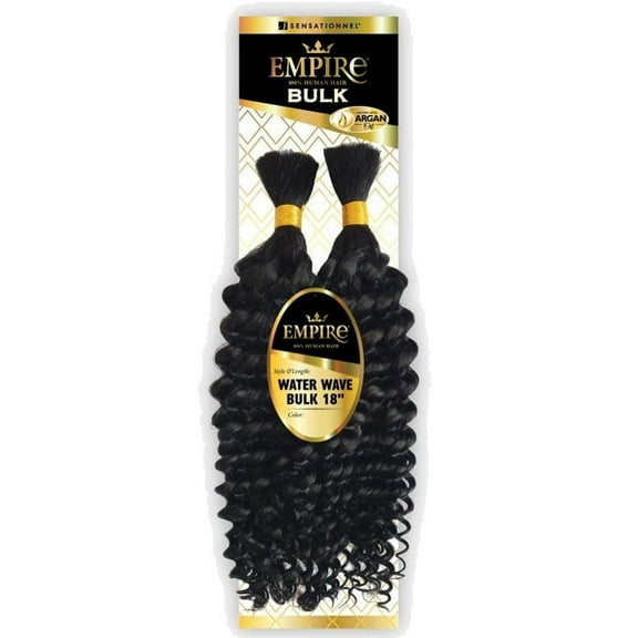 Sensationnel Human Hair Braids Empire Water Wave Bulk 22"