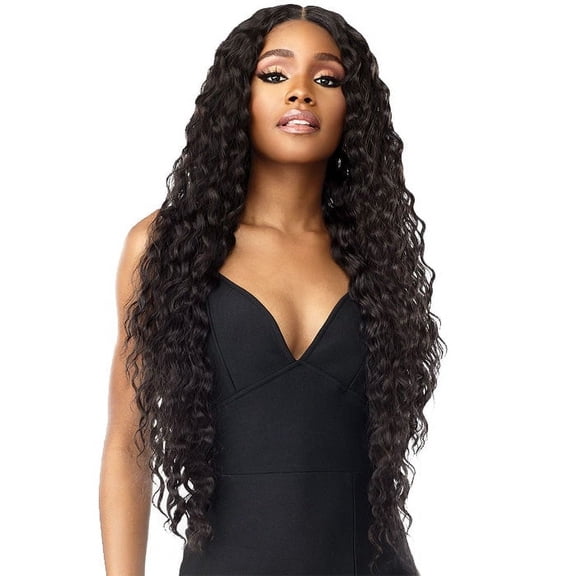 SENSATIONNEL VICE LACE UNIT 9 HEAT RESISTANT HD FULL LACE WAVY SYNTHETIC FIBER