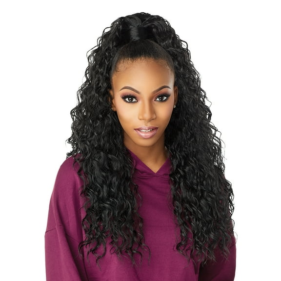 SENSATIONNEL INSTANT UP  DOWN 002 HRF HALF WIG PONY WRAP SYNTHETIC FIBER HAIR EXTENSION