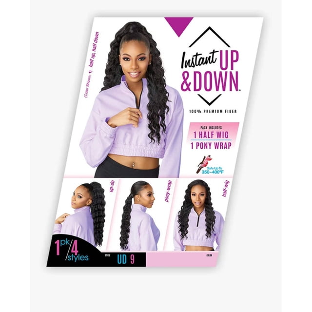 Sensationnel Instant Up & Down Half Wig - UD9 Deep Wave