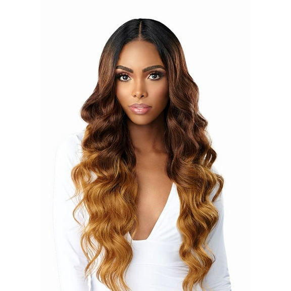 Butta Lace Human Hair Blend Ocean Wave 30" Wig By Sensationnel Lace Wigs