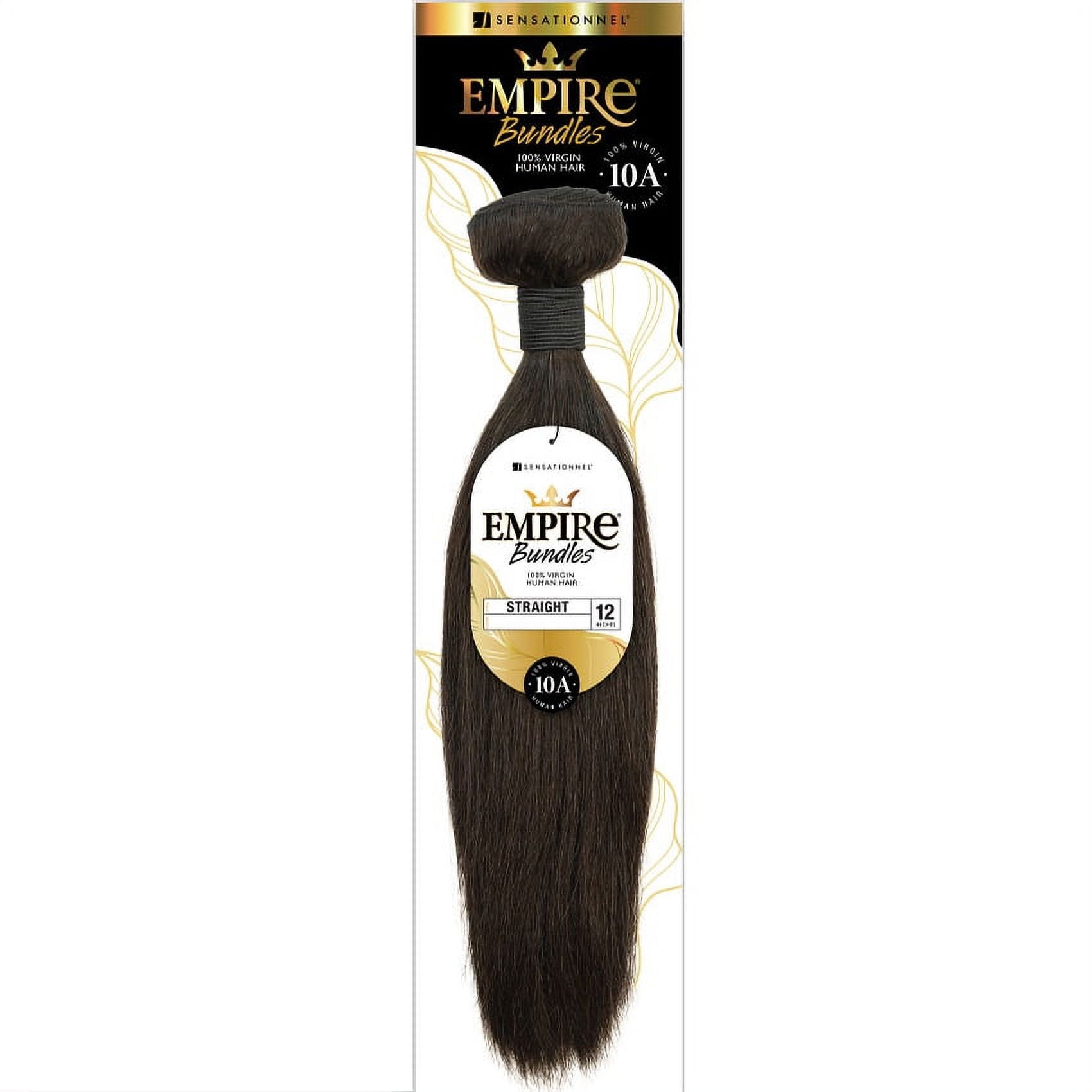 Sensationnel Human Hair Empire Bundles Weave - STRAIGHT 20" (Color:NATURAL)