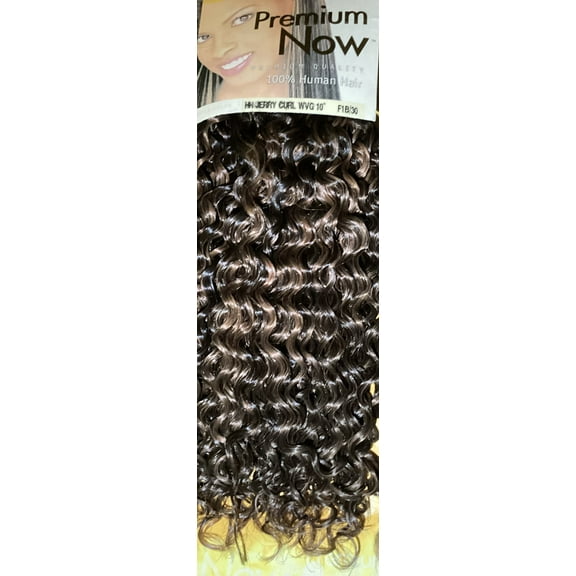 Sensationnel Premium Now 100% Human Hair _ JERRY CURL WVG 10inch Color #F1B/30