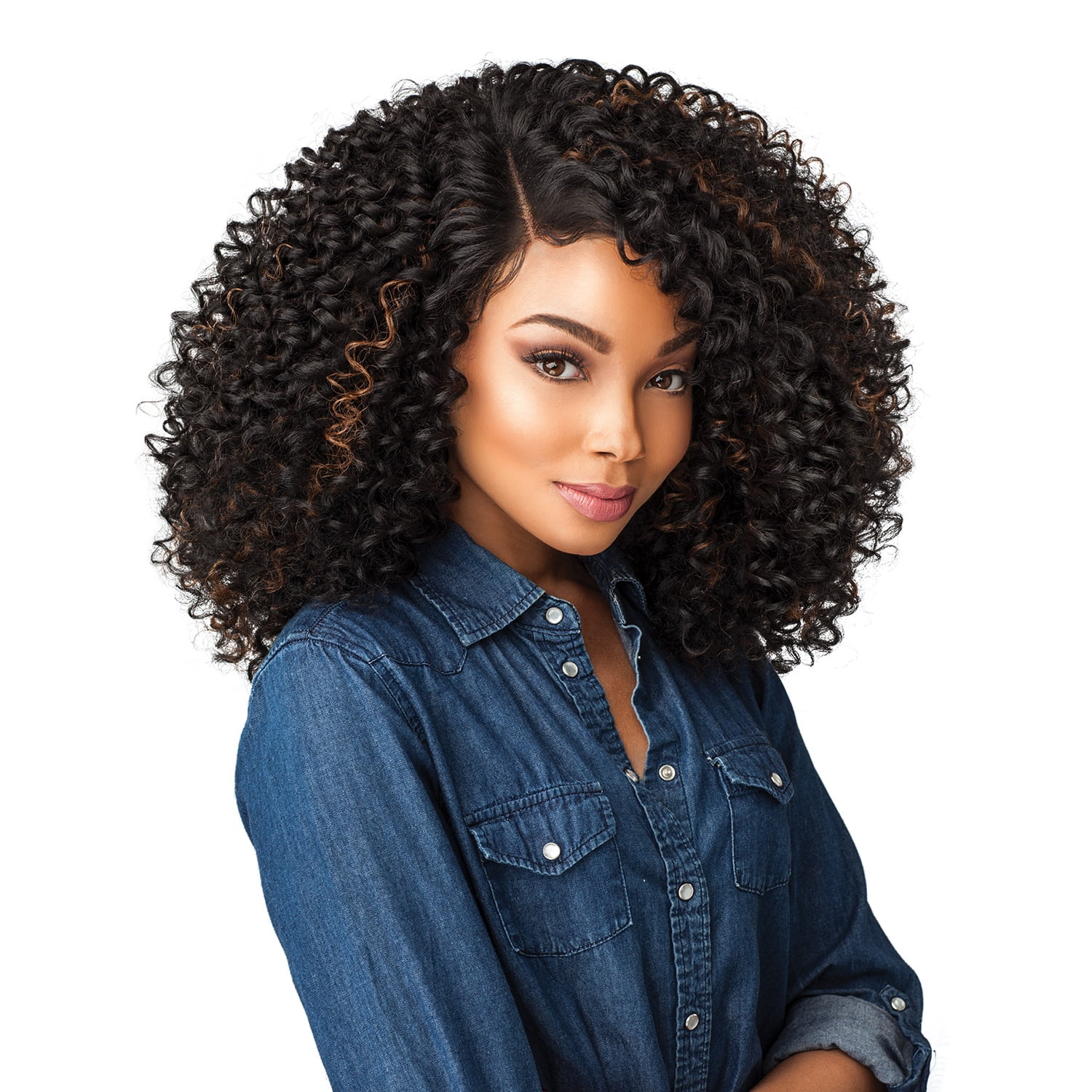 Sensationnel Synthetic Lace Front Wig Empress Edge Curls Kinks & Co The Show Stopper (99J)