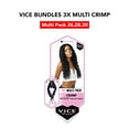 thumbnail image 1 of Sensationnel Vice Bundles 3X Multi Bundle Weaving Premium Hair with 2x5 Lace Closure Multi Crimp ( 26" 28" 30" Inch ) ( Balayage Blonde ), 1 of 6