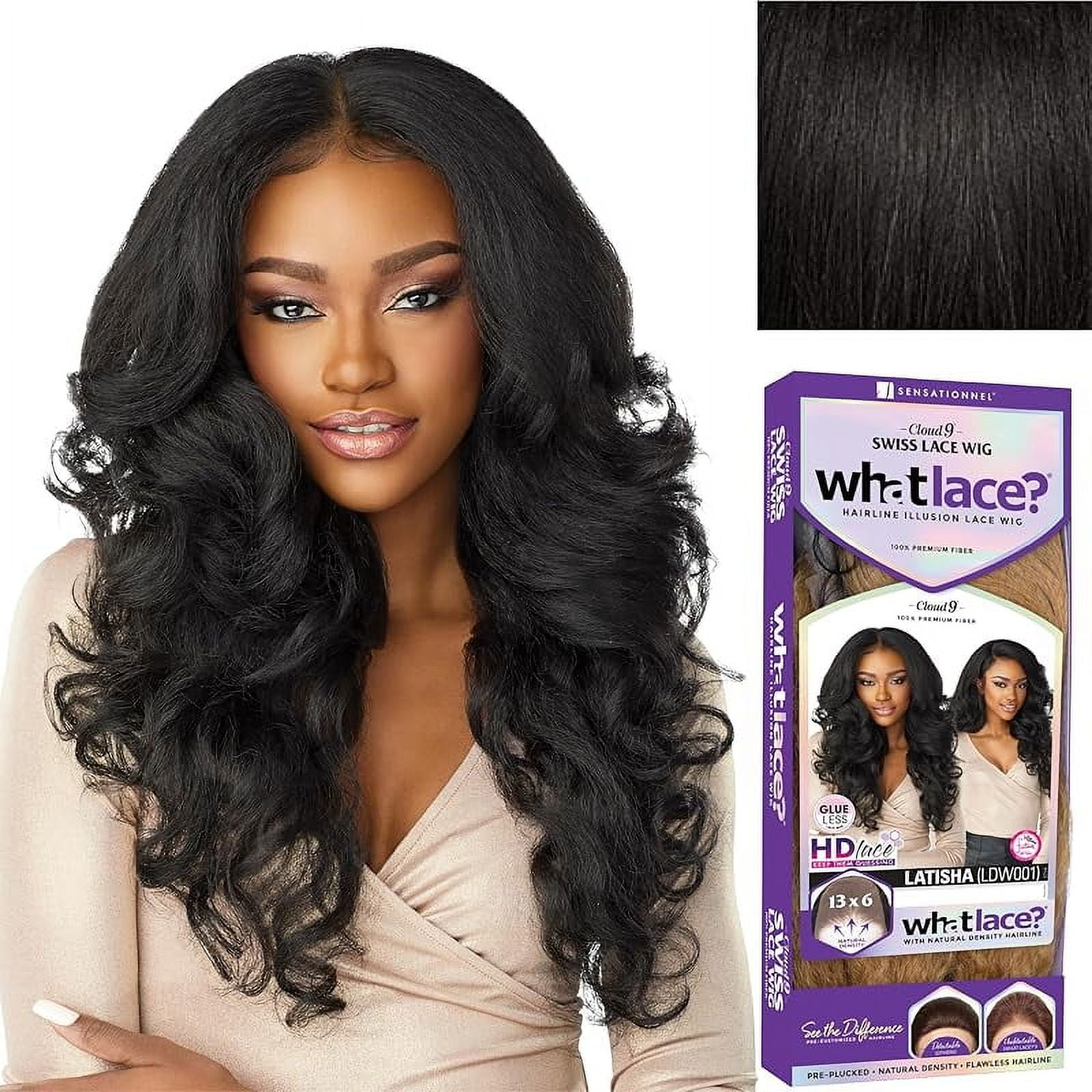 Sensationnel What lace 13x6 Wigs - latisha lacefrontal hand tied glueless synthetic with natural density preplucked hairline (FLAMBOYAGEAUBURN)