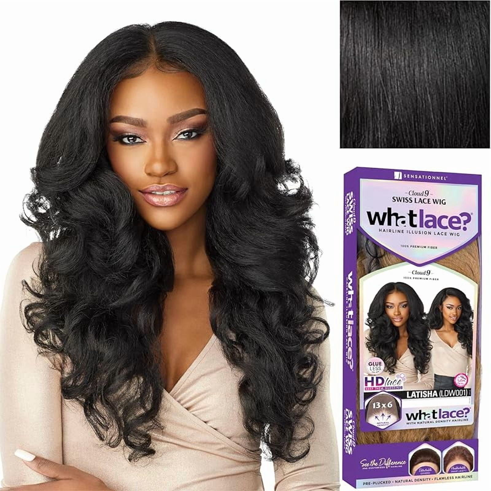 Sensationnel What lace 13x6 wigs - latisha lacefrontal hand tied glueless synthetic with natural density preplucked hairline (FLAMBOYAGEAUBURN)