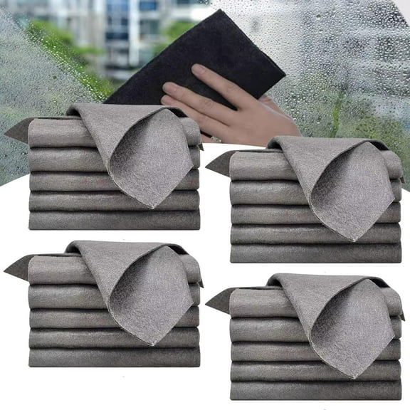 Sensationp Cleaning Cloth, Sensationnel Thickened Magic Cleaning Cloth, 2025 New Microfiber Magic Streak Free Cleaning Towels Rag Reusable, for Kitchen, Windows, Glass, Car (20 Pcs)