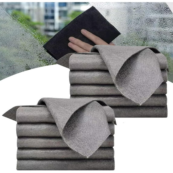 Sensationp Cleaning Cloth, Sensationnel Thickened Magic Cleaning Cloth, 2025 New Microfiber Magic Streak Free Cleaning Towels Rag Reusable, for Kitchen, Windows, Glass, Car (10 Pcs)