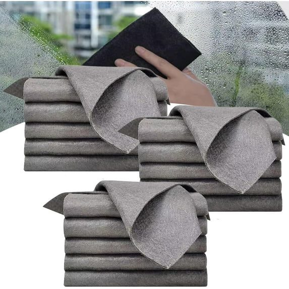 Sensationp Cleaning Cloth, Sensationnel Thickened Magic Cleaning Cloth, 2025 New Microfiber Magic Streak Free Cleaning Towels Rag Reusable, for Kitchen, Windows, Glass, Car (15 Pcs)