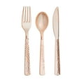 thumbnail image 1 of Sensations Hammered Assorted Cutlery Metallic Rosegold (Pack of 16), 1 of 1