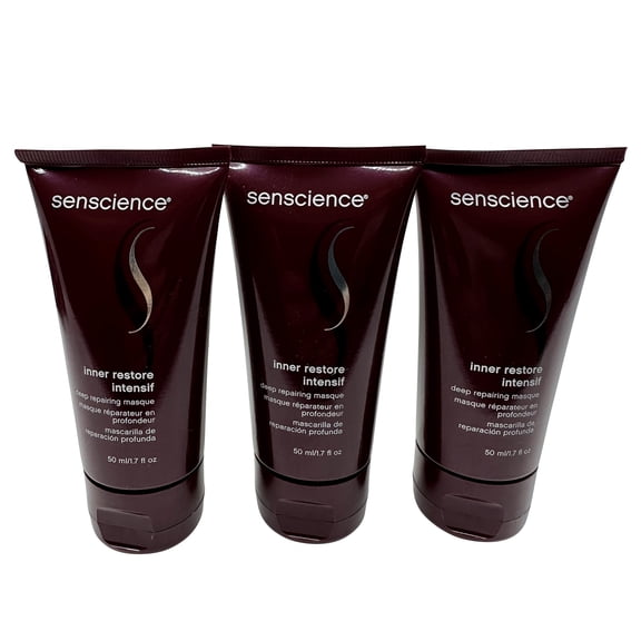 Senscience Inner Restore Intensif Deep Replenishing Mask Dry, Damaged Hair 1.7 oz Set of 3