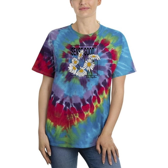 Sense Good Daisies Tie Dye Spiral Women -Image by Shutterstock, Female XX-Large