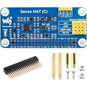Sense HAT (C) for 4/3 B+/3 B/2 B/B+/3 A+/A+/Zero/Zero W Onboard Multi Powerful Sensors Supports External Sensor with 40PIN GPIO Extension Header and I2C Interface
