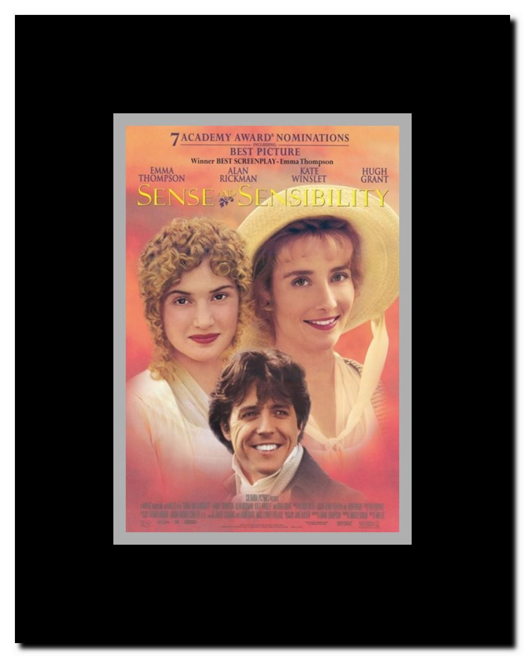 Sense and Sensibility Framed Movie Poster