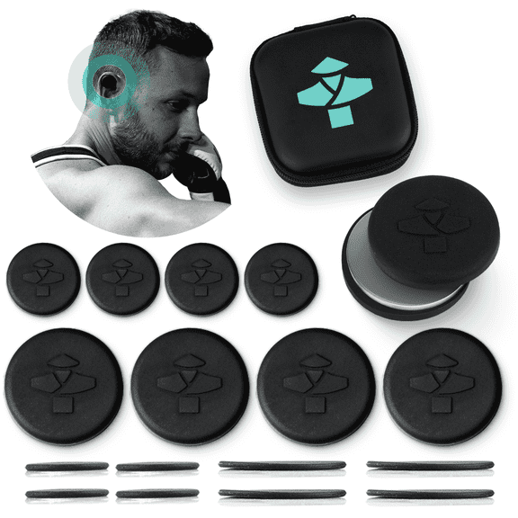 SenseAid Cauliflower Ear Magnets Compression Kit (8 Pack) - BJJ, Wrestling & Keloid Protection