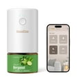 thumbnail image 1 of SenseFlow Smart Wi-Fi Space Fragrance Diffuser SF101S – Adjustable Natural Atomizer Essential Oil Kit, 120-Day Aroma, LED Light, Customizable Schedule - Bergamot, 1 of 15