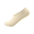thumbnail image 1 of SenseStyle No Show Socks Womens, 1Pair Unisex Color Comfortable Stockings Non Slip Stripe Short Stockings Socks for Women Beige, 1 of 3