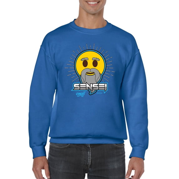 Sensei Emoji Dojo - Wise Master Retro Graphic Men's Sweatshirt