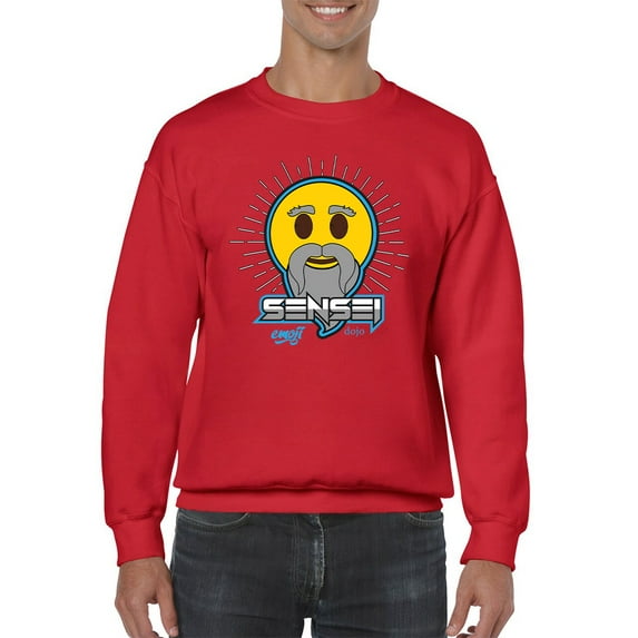 Sensei Emoji Dojo - Wise Master Retro Graphic Men's Sweatshirt