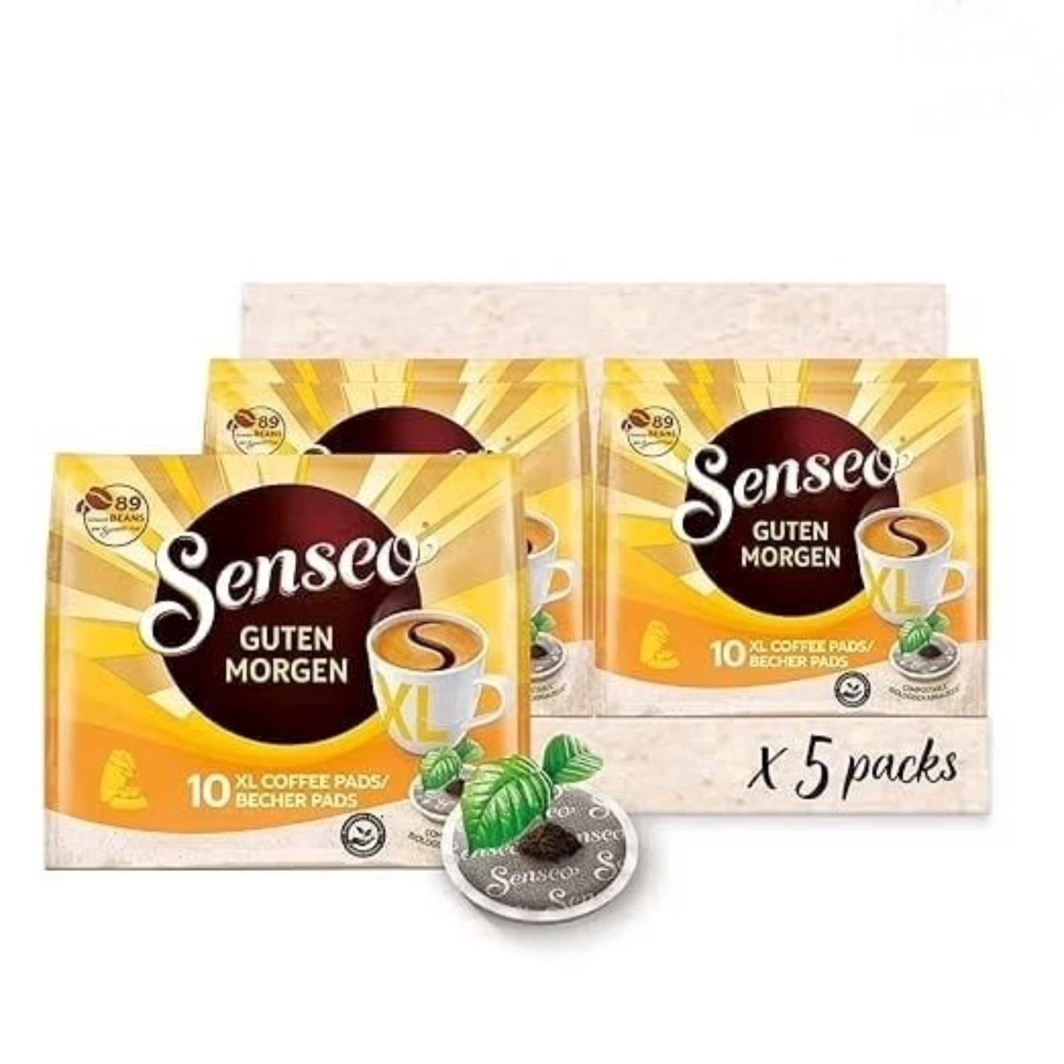 Senseo Medium Roast Coffee Pads Guten Morgen Xl Strong & Intensiv, 5-Pack, 125g Coffee Pods