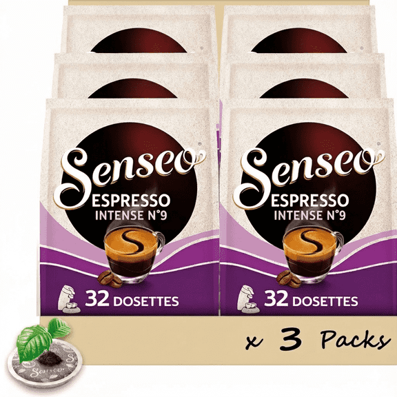 Senseo Espresso Intense 32 pods 222g, 3 Packs