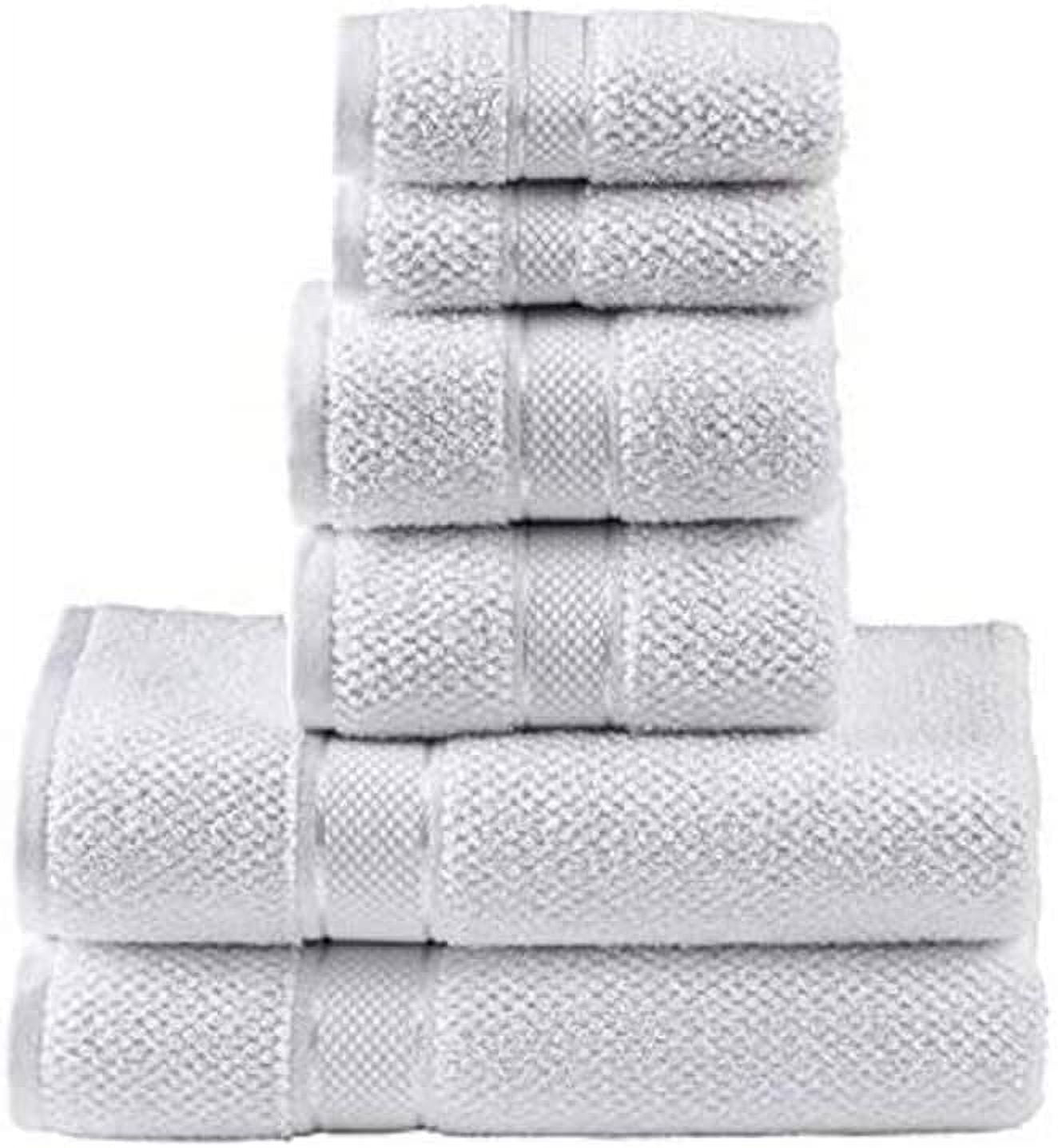 Senses Textured Rice Weave 6 Piece Bathroom Towel Set (Navy) – Luxury Towel  Company