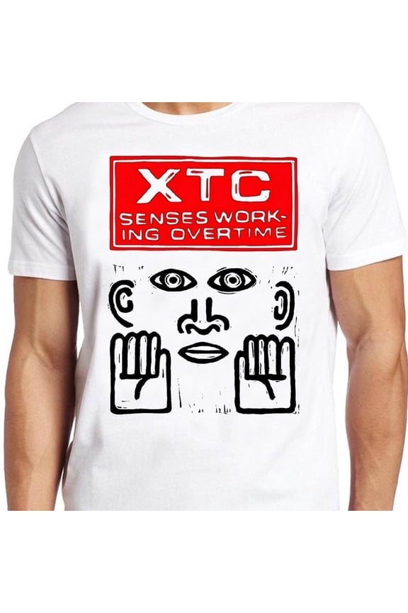 Senses Working Overtime Graphic Tee Shirt New Wave Retro Cotton Top,for men & women up to 5XL